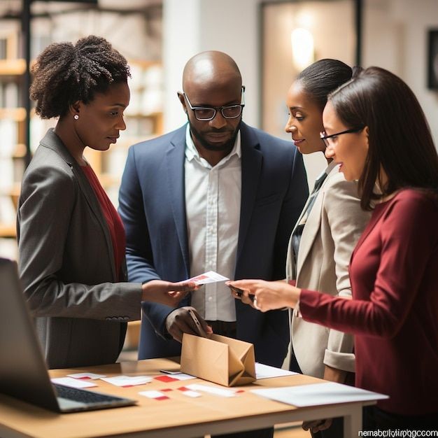 Calm Nigerian entrepreneur planning business strategy peacefully